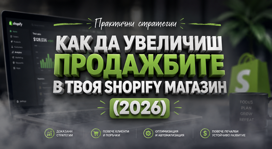 Как да увеличиш продажбите в твоя Shopify магазин (2026)