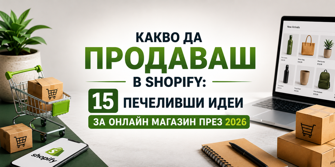 Какво да продаваш в Shopify: 15 печеливши идеи за онлайн магазин през 2026