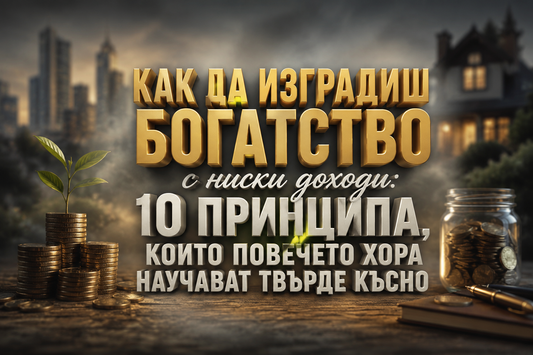Как да изградиш богатство с ниски доходи: 10 принципа, които повечето хора научават твърде късно