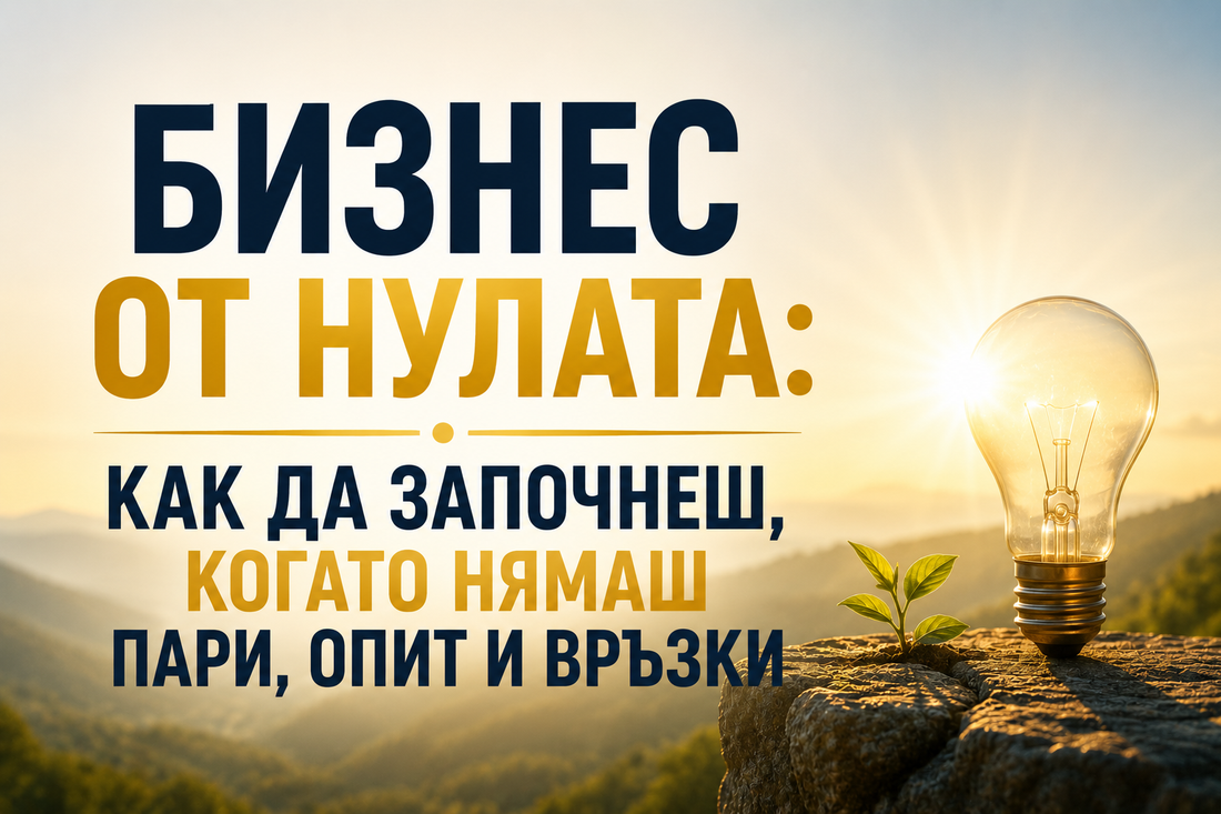 Бизнес от нулата: как да започнеш, когато нямаш пари, опит и връзки