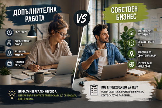 Допълнителна работа или собствен бизнес – кое е по-доброто решение?