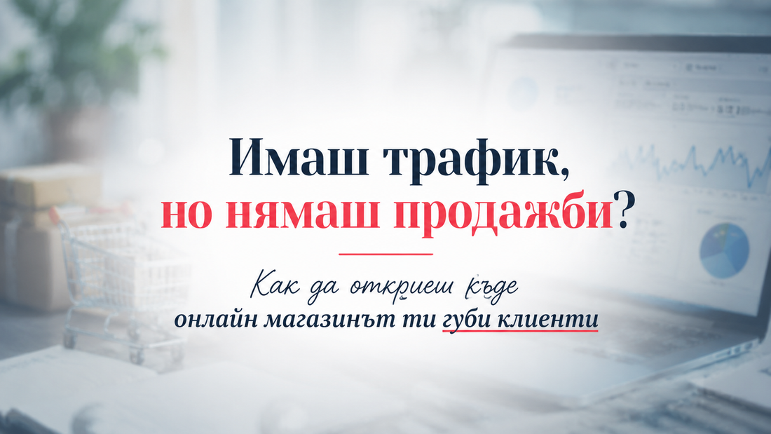 Имаш трафик, но нямаш продажби? Как да откриеш къде онлайн магазинът ти губи клиенти