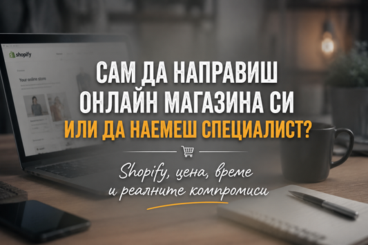 Сам да направиш онлайн магазина си или да наемеш специалист? Shopify, цена, време и реалните компромиси